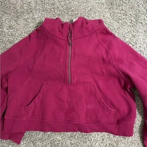 lululemon athletica Women's Crew Neck Sweater - Berry